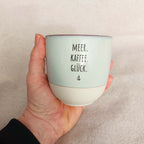 Keramikbecher "Meer. Kaffee. Glück."