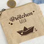 Kleingeldtasche „Brötchengeld“ Boot