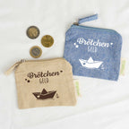 Kleingeldtasche „Brötchengeld“ Boot
