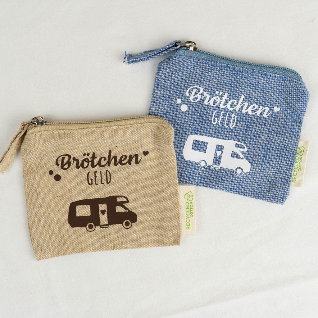 Kleingeldtasche „Brötchengeld“ Camping