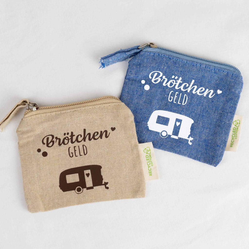 Kleingeldtasche „Brötchengeld“ Camping