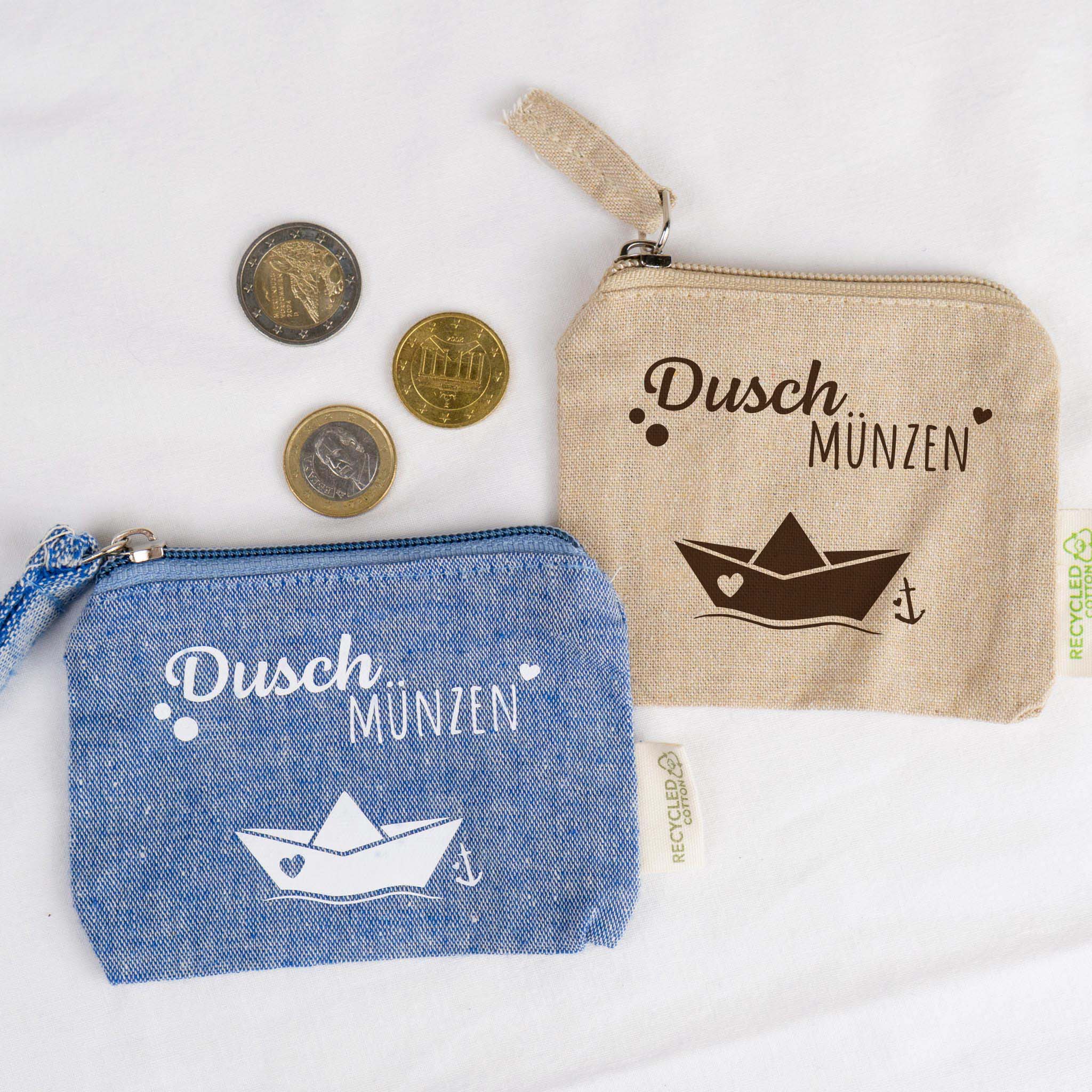 Kleingeldtasche „Duschmünzen“ Boot