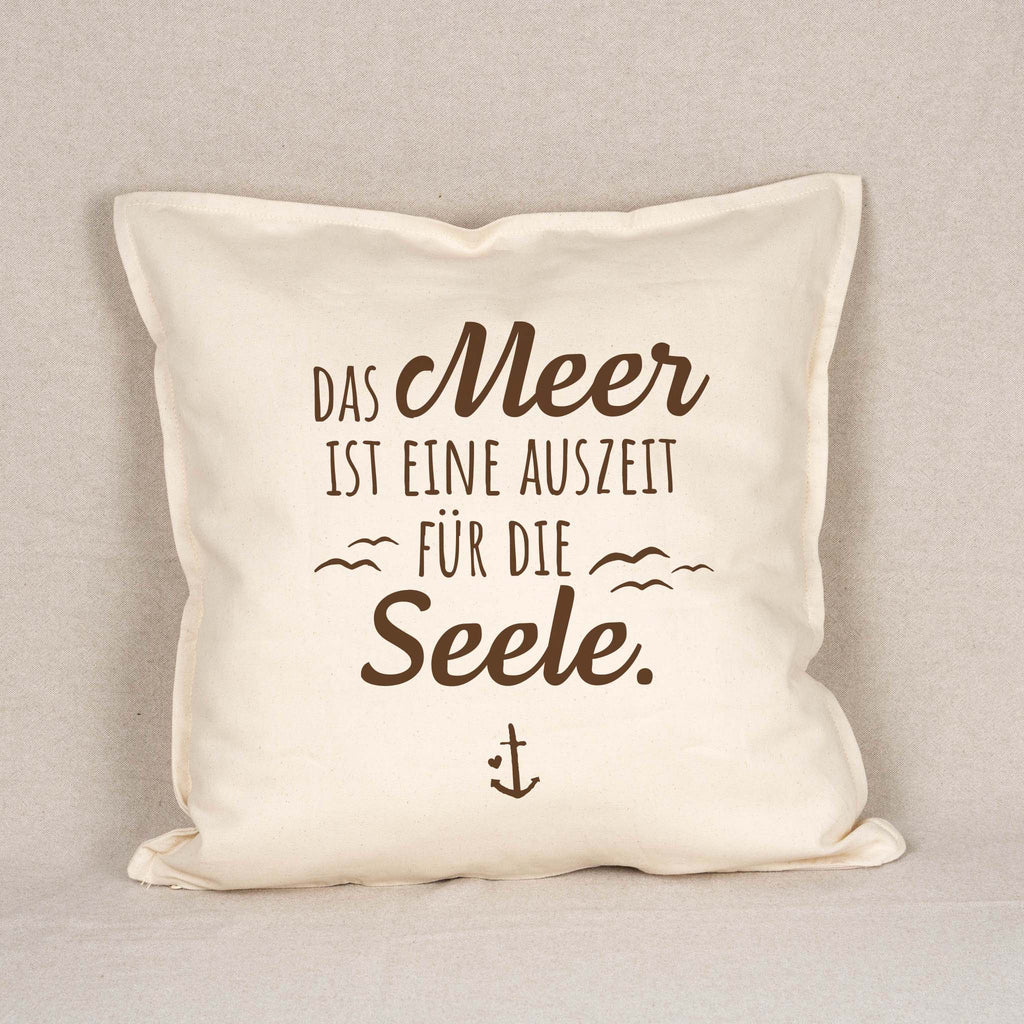 Kissenhülle „Das Meer ist eine Auszeit für die Seele“