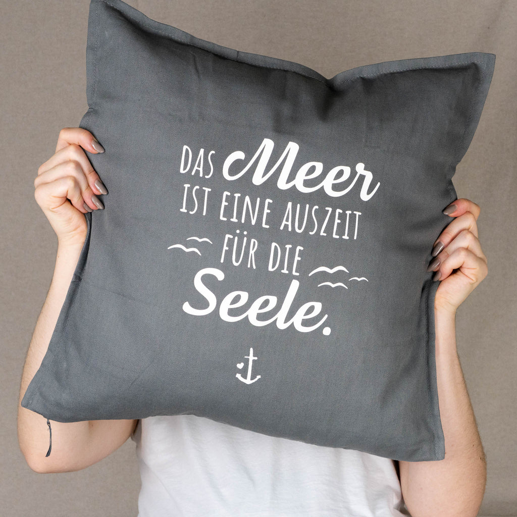 Kissenhülle „Das Meer ist eine Auszeit für die Seele“