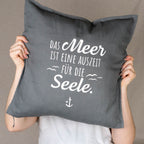 Kissenhülle „Das Meer ist eine Auszeit für die Seele“