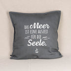 Kissenhülle „Das Meer ist eine Auszeit für die Seele“