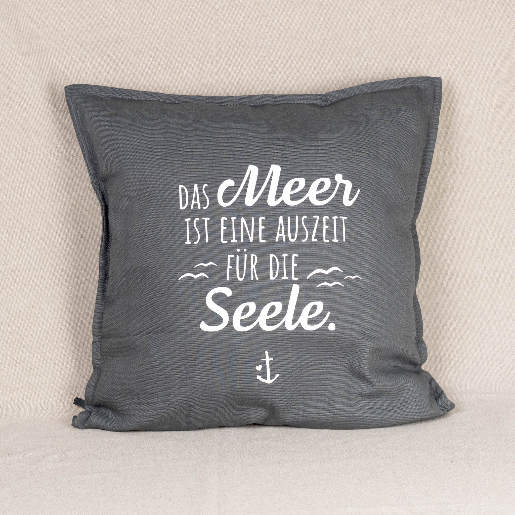 Kissenhülle „Das Meer ist eine Auszeit für die Seele“
