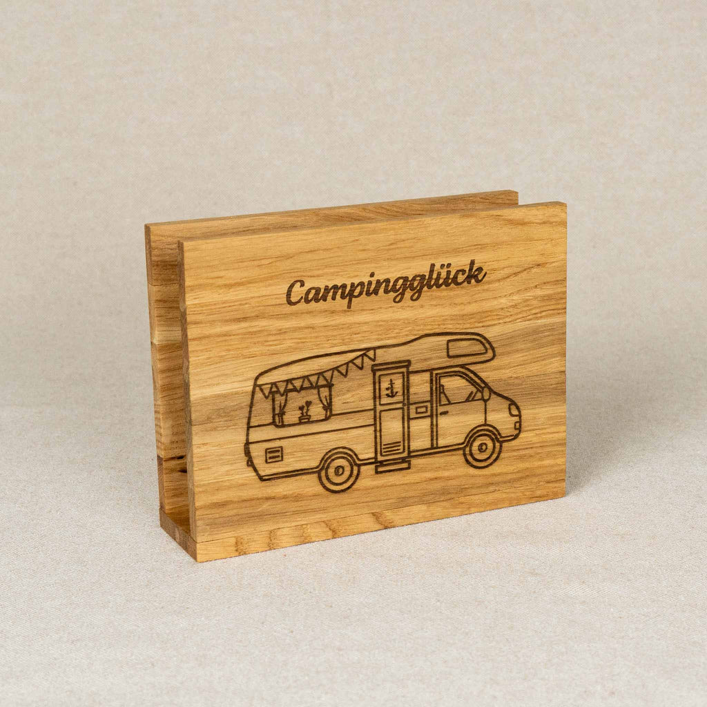 Serviettenhalter "Campingglück" Wohnwagen