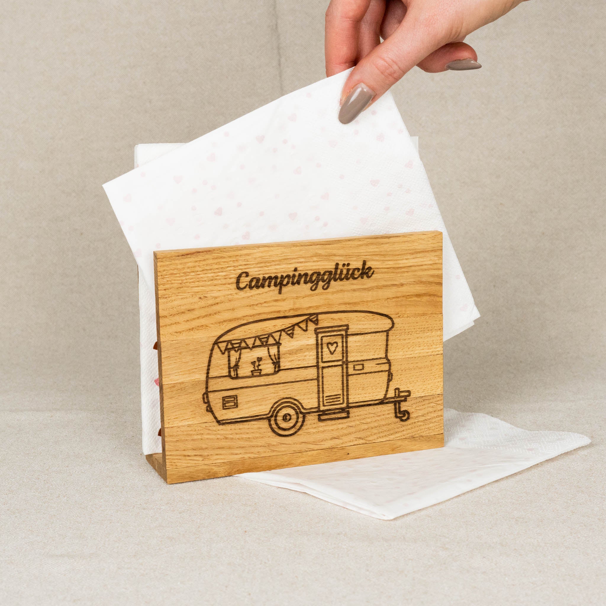 Serviettenhalter "Campingglück" Van