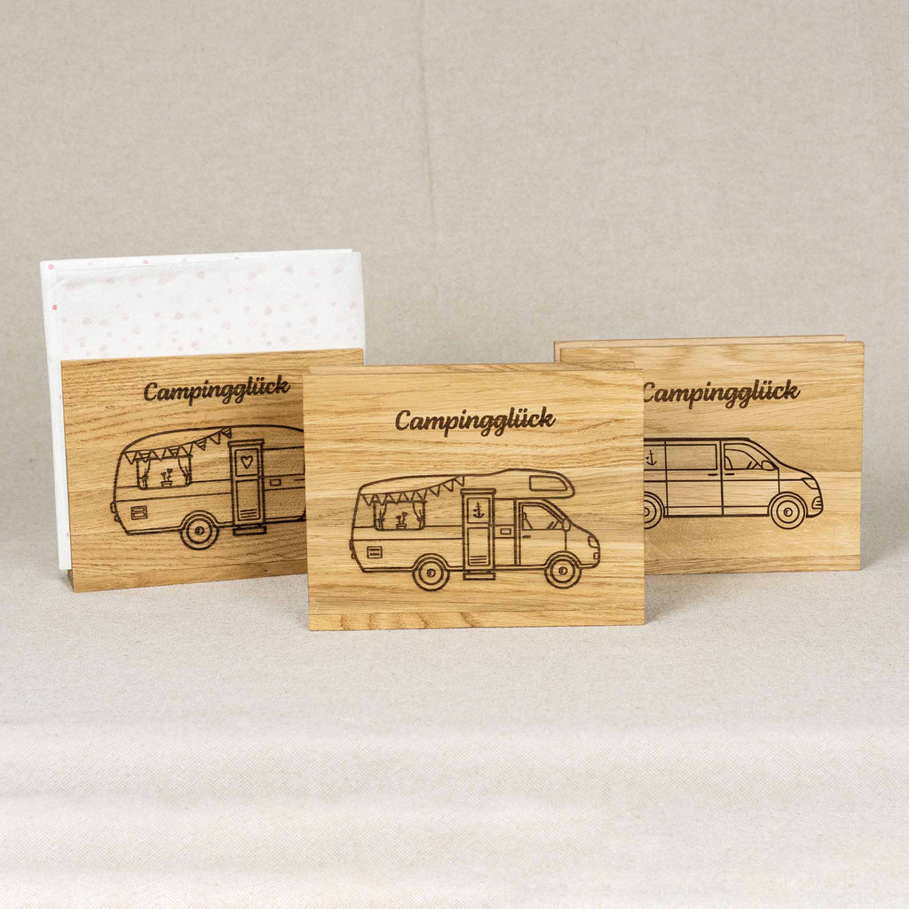 Serviettenhalter "Campingglück" Wohnwagen