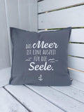 Kissenhülle „Das Meer ist eine Auszeit für die Seele“